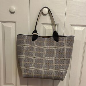 Rothy’s Black and White Checkered Tote Bag